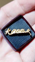 METAL İMZA ROZET Saklama kutusunda