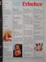 Erkekçe Aylık Aktüalite Sinema Tiyatro Müzik ve Magazin Dergisi - Şubat 1983 - Nazan Ayas - Nedime Nazan - Esmeralda - Linda Blair - Necip Fazıl Kısakürek - Maria Faranduri - Şafak Yavuz -- Fu Nongyu - Anne Down - Etap Cafe - Afrodit Nasıl Beraat Etti? - Yehova Şahitliği Nedir ? - Ahmet Helvacıoğlu - Çıplak Yoga - Gençleşmek Elinizde  - Emin Coşar - Kabusname - Madamın Anıları - Büyük Fırtınalar Dönemi - Benjamin Spock - Dr. Perin Uçman - Nazan Şoray - Derimod Kıyafet Reklamı - Tam Takım Dergi