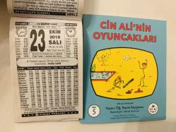 23 Ekim 2018 hediyelik orijinal Türkiye takvim yaprağı (Cin Ali kitabı hediyeli:)
