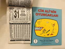 31 Ekim 2018 hediyelik orijinal Türkiye takvim yaprağı (Cin Ali kitabı hediyeli:)
