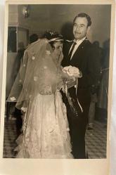 DANS EDEN GELİN VE DAMAT FOTOĞRAFI , FOTO BAYBURT, AHMET ÇEÇEN, ORİJİNAL SİYAH & BEYAZ, 14X9 EBADINDA - 1940'LAR, 1950'LER, 1960'LAR ve 1970'LER TÜRKİYE'SİNDEN NOSTALJİK DOĞUM GÜNÜ HEDİYESİ