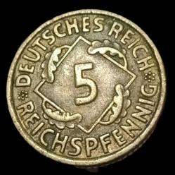 ALMANYA 1936 A 5 PFENNİG ÇİL