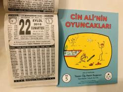 22 Eylül 2018 hediyelik orijinal Türkiye takvim yaprağı (Cin Ali kitabı hediyeli:)