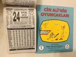 24 Eylül 2018 hediyelik orijinal Türkiye takvim yaprağı (Cin Ali kitabı hediyeli:)
