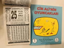 25 Eylül 2018 hediyelik orijinal Türkiye takvim yaprağı (Cin Ali kitabı hediyeli:)