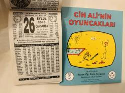 26 Eylül 2018 hediyelik orijinal Türkiye takvim yaprağı (Cin Ali kitabı hediyeli:)