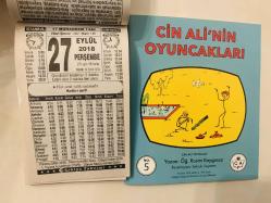 27 Eylül 2018 hediyelik orijinal Türkiye takvim yaprağı (Cin Ali kitabı hediyeli:)