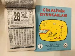 28 Eylül 2018 hediyelik orijinal Türkiye takvim yaprağı (Cin Ali kitabı hediyeli:)