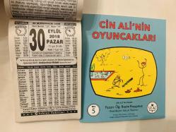 30 Eylül 2018 hediyelik orijinal Türkiye takvim yaprağı (Cin Ali kitabı hediyeli:)