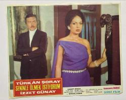 TÜRKAN ŞORAY FOTOĞRAFI, TIPKI BASIM, 30 x 24 cm EBADINDA,SENİNLE ÖLMEK İSTİYORUM,İZZET GÜNAY