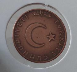 1974 ON 10 KURUŞ BAKIR-BRONZ ALAŞIMI ÇİLALTI ORİJİNALDİR 1Ş2VVV1