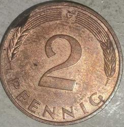 ALMANYA 1996 G    2 PFENNIG