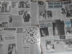 Şey Haftalık Aktüalite Sinema Tiyatro Müzik ve Magazin Gazetesi - 14 Kasım 1987 - Sayı:8 - Sibel Can - Gamze Öz - Nilüfer Öz - Reyhan CAnsu - Yıldırım Mayruk - Sadık Şendil - Halit Akçatepe - Abdullah Şahin - Seyhan Soylu - Mehmet Nabi İnceler - Turgut Özal - Banker Kastelli - Ahmet Ayık - Fatma Girik - Merih akalın - Yüksel Uzel - Derya Arbaş Türkan Şoray - Gülistan Sayın - İrfan Özdemir - Burhan Çaçan - Emel SAyın - Nihal Köknar - Sezer İnanoğlu - Esmeray - Görücü ile gelen mutluluk - Bu Kış Vakkorama ile başladı - Fatih Kısaparmak kaset reklamı - Arif Sağ - Bülent Erkmen - Yekta Kara - Don Giovanni - Ali Porazoğlu - Mehmet Öndül kaset reklamı - Ceylan - Kadir İnanır - Zerrin Özer - Sezen Aksu - Hülya Yiğitalp - Gönül Yazar - Nebahat Çehre - Nil Burak - Cihan Ünal - Türkan Şoray - Rüçhan Adlı fotoğraf ve haberi - Tam Takım Gazete