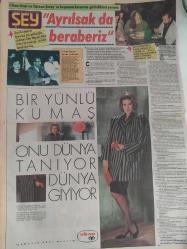 Şey Haftalık Aktüalite Sinema Tiyatro Müzik ve Magazin Gazetesi - 14 Kasım 1987 - Sayı:8 - Sibel Can - Gamze Öz - Nilüfer Öz - Reyhan CAnsu - Yıldırım Mayruk - Sadık Şendil - Halit Akçatepe - Abdullah Şahin - Seyhan Soylu - Mehmet Nabi İnceler - Turgut Özal - Banker Kastelli - Ahmet Ayık - Fatma Girik - Merih akalın - Yüksel Uzel - Derya Arbaş Türkan Şoray - Gülistan Sayın - İrfan Özdemir - Burhan Çaçan - Emel SAyın - Nihal Köknar - Sezer İnanoğlu - Esmeray - Görücü ile gelen mutluluk - Bu Kış Vakkorama ile başladı - Fatih Kısaparmak kaset reklamı - Arif Sağ - Bülent Erkmen - Yekta Kara - Don Giovanni - Ali Porazoğlu - Mehmet Öndül kaset reklamı - Ceylan - Kadir İnanır - Zerrin Özer - Sezen Aksu - Hülya Yiğitalp - Gönül Yazar - Nebahat Çehre - Nil Burak - Cihan Ünal - Türkan Şoray - Rüçhan Adlı fotoğraf ve haberi - Tam Takım Gazete