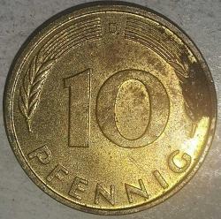 ALMANYA 1987 D  10   PFENNIG