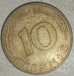 ALMANYA 1991 J  10   PFENNIG