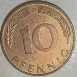 ALMANYA 1976 D  10   PFENNIG