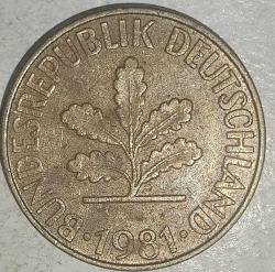 ALMANYA 1981 F    10   PFENNIG