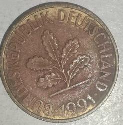 ALMANYA 1991 F    10   PFENNIG