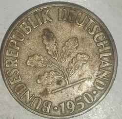 ALMANYA 1950 F    10   PFENNIG