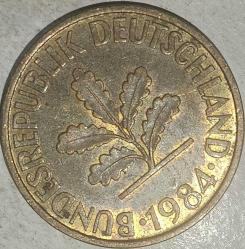 ALMANYA 1984 D     10   PFENNIG