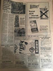HÜRRİYET GAZETESİ 16 ŞUBAT 1967 YIL :19 SAYI :674--Taş Kömürü ,Demir ve Elektriğe Dün Zam Yapıldı ---Şarkışla da elli köyün çevre ile irtibatı kesildi --Akdeniz de batan bir çıkarma gemisinde dört er donarak öldü ---İki aylık kızımın babası milli binici Kemal Öncü dür --Firari Agop un ablası ve akrabaları panik içinde ---Necla ,annesinin teşviki ile babasını öldürmüş ---2100 yılında sokaklarda 100 yaşındaki insanlar dolaşacak ---Amerikan iş adamları bu sene futbola 20 milyon dolar yatırıyor ---Namzet kadro açıklandı --İz.Spor karşısında Fenerbahçe değişik tertip deneyecek ---İki çocuk annesi Aycan Önel ,Voleybola başladı --Kuru bir baston sahibinin 10 yılda aşk şairi yaptı ---Operanın perdesini açmak için 25 milyon daha lazım ---35 bin hacı adayı Amman da toplandı --Feyzioğlu :Demokrasiyi hiçbir tahrik yıkamaz dedi ---Bilgehan tenkitlere cevap verdi : Bizim anayasamız da sosyalizmin yeri yoktur --