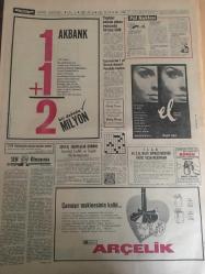 HÜRRİYET GAZETESİ 14 ŞUBAT 1967 YIL :19 SAYI :672--Babam beni metres olarak kullanmak istiyordu --Bulgaristan a giden heyete başkanlık eden hariciyemiz çantasını kaybetti ---Jandarmalar ile balık gittikleri meyhaneden firar etti ---Bir sene de  16 bin trafik kazası oldu 3 bin 475 kişi öldü ---Servet  beyannameleri sahiplerine iade edilecek ---Toto dan 280 bin lira kazanan memura çeyizini hazırlayacak ---Hac yolcusu iki nine okuyup üfleyip uçakla yola çıktılar ---Amerikalı iki barış gönüllüsü mahkumlara İngilizce  öğretti --Yaşlılar evinde çıkan yangında 26 kişi öldü --Apak ,Fenerbahçe kulübünün dikkatini çekti --Beşiktaş kulübünün yeni idare heyeti dün de belli olmadı --Fenerbahçe takımında bazı oyuncular dinlendirilecek --Galatasaraylı futbolcular kulüpten para talep etti --Beşiktaşlı Yusuf Bahriyeli Oldu --Türkeş ,CKMP balosunda köşe bucak ,çıplak dansözden kaçtı --Muhabbet tellalının iki şoföre kiraladığı kadın  ortalığı birbirine kattı --Bir Türk kızı şark güzeli seçildi ---