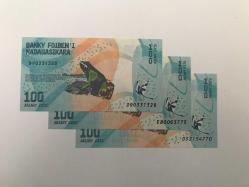Madagaskar-100 Ariary-2017-ÇİL-