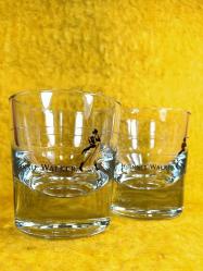 VINTAGE JOHNNIE WALKER BİR ÇİFT CAM VİSKİ BARDAĞI
