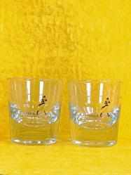VINTAGE JOHNNIE WALKER BİR ÇİFT CAM VİSKİ BARDAĞI