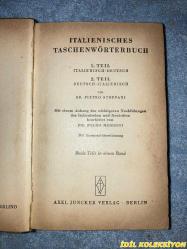 ITALIENISCHES TASCHENWORTERBUCH / DR. PIETRO STOPPANI / AXEL JUNCKER VERLAG / ITALIENISCH - DEUTSCH / DEUTSCH - ITALIENISCH / İTALYANCA CEP SÖZLÜĞÜ