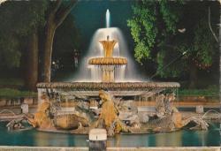 DİN TARİHİ - 1965 YILI İTALYA DAN İZMİR ALSANCAK KİLİSE YE GÖNDERİLMİŞ ROMA ÇEŞME GÖRSELLİ KARTPOSTAL