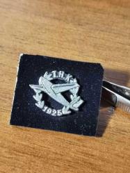 925 AYAR GÜMÜŞ THK 1925 Türk Hava Kurumu  Rozet SIFIR ESKİ