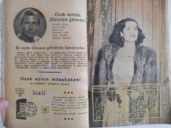 Resimli Radyo Dünyası Aktüalite Sinema Tiyatro Müzik ve Magazin Dergisi - 1952 Yıllığı - Perihan Sözeri - Safiye Ayla, Afife Edipoğlu, Mualla Mukadder, Akile Artun, Suzan Güven, Ahmet Üstün, Gazanfer Bilge, Müzeyyen Senar, Necdet Cici, Asım Arsoy, Muzaffer Akgün, Mustafa Çağlar, Zehra Bilir, Mualla Gökçay, Celal İnce, Necla Üstün, Nurettin Selçuk, Tonguç Tursan, Ahmet Üstün, Lütfü Güneri, Necdet Gezen, İsmail Tezelli, Sebahat Berberoğlu, Mualla Aracı, İrfan Doğrusöz, Kadri Şençalar, Selahattin Pınar, Şemsi Yastıman, Ekrem Kongar, Rikkat Uyanık, Esma Engin, Şeref İçli, Osman Nihat, Rakım Elkutlu, Baki Suha Edipoğlu, Tarık Gürcan, Mekşufe Ekeman, Selahattin Küçük, Mine Coşkun Sadi Hoşses fotoğrafları, biyografileri ve haberleri. - Tam Takım Dergi