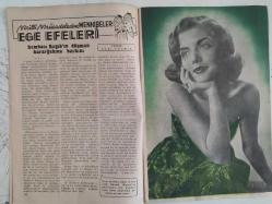 İnci Aylık Aktüalite Sinema Tiyatro Müzik ve Magazin Dergisi - 9 Şubat 1952 - Sayı:6 - Mine Coşkun - Üftade Kimi - İnci'nin objektifi - Celal Bayarı - Edip Akın - Büyük Şair Yahya Kemal ile Bir Hasbihal - Baki Süha Edipoğlu - Rindlerin Akşamı - Talihinize Bakıyoruz - Film yıldızlarının en güzel tarafları - Jean Harlow - Jean Crawford - Norma Shearer - Katherine Hepburn - Sönen Yıldızlar - Sylvia Sidney - Cloudette Colbert - Milli Mücadeleden Menkibeler - Ege Efeleri - Razi Yalkın - Cinsi Bilgiler - Lale Kuşçu - Berrin Aydan - Kazım Karabekir Suikast Suçu ile İstiklal Mahkemesine nasıl verildi - Eyüp Sultan - Gönül Bahisleri - Örnek Bir Yuva - Erenköy kız lisesinde - Kandemir - Üftade Kimi - Türkiye'nin Rita Hayworth'u - Sevgilisine on yıl bekliyen kadın - Dersim İsyanının iç yüzü - Niyazi Ahmet Banoğlu - Esrarengiz Buhurdan - Güvertede Bir Kadın çizgi romanı - Bizde Siyasi Dargınlıklar - Öldüren Aşk fotoromanı - Tiyatro Hatıraları - Süleyman Nazif Bey - Muvahhit Bey - Tam Takım Dergi