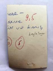 LEYLA SAYAR'IN ORİJİNAL FOTOĞRAFI - 12 x 7,5 cm EBADINDA - SİYAH & BEYAZ