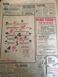 HÜRRİYET GAZETESİ 1 MAYIS 1966 YIL :19 SAYI:6465--Mehmet Turgut Küplere Bindi --Türkiye de Atom Silahlarının Tetiği Elimizde ---10 Kişinin tecavüz ettiği kadını Konyalılar buket vererek  uğurladılar ---Karadeniz de Rusların 95 Bin Tonajlık Deniz Kuvveti Var --Erkek delisi genç kız  Atlantiğin ortasında  meydana çıkarıldı --Bıçaklanan genç kanı aka aka kendini vuranı kovaladı ---Azılı hırsız ,bir  komiser iki polisin arasından sıyrılıp kaçtı ---Çingene kızını öpen arabacı 3 ay ceza yedi ---Kıskanç bir koca karısı ile aşığının kafalarını kesip komiserin masasına koydu ---Ferah Film : 1-Ölüm Temizler ,2-Sokaklar Yanıyor --Fenerbahçe -Beşiktaş --A.Gücü :6  İzm.Spor :1---Vefa 2-1 galip --Beykoz :1 Feriköy :1--PTT :3 Altay :0--DDY de Yüksek Dereceli 2 Memur Görevden Alındı --Lefkoşa da Rum Kesiminde Bir Bomba Daha Patlatıldı --3 Akraba genç hasımlarını öldürdü --