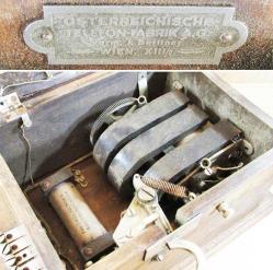 1900 Ler AnTiKa ÖSTERREICHISCHE Telefonefabrik A.G  BÜYÜK DUVAR TELEFONU.....KOLEKSİYONLUK