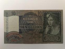 Hollanda-10 Gulden-1941-ÇİL ALTI- Amsterdam Baskı-