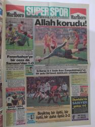 13 Nisan 1987 - Sabah Gazetesi - Eyüp şampiyonluğa THY ile uçtu: 1-0 - İlkokullarda Parseller Yıldıztepe ve Üsküdar 3. Selim en büyük - Mustafa SArıipek - Şafak Kayarlar - Spor Loto Sonuçları - Ali Uras ve şike... - Tamer Güney - Beykoz-Çanakkale'ye ''Güle Güle'' dedi: 2-0 Gazete tam değildir sadece 4 sayfası mevcuttur - çift yaprak arkalı önlüdür