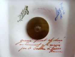 Limoges imzalı altın yaldızlı, el boyaması porselen kulplu vazo 19.Yy.  İmzalı Y:32cm