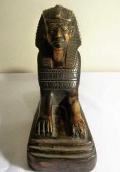Sphinx Mısır tanrıçası  heykeli. Y:18cm. Taban:28x7,5cm.