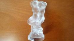 Lalique imzalı cam heykel. Orijinal Y:14cm