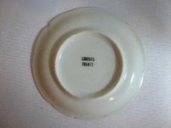 Limoges imzalı porselen duvar tabağı Ç 11,5cm