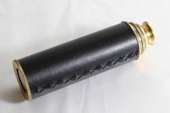 Pirinç, 3 kademeli açılıp kapanabilen gemici dürbünü.  Boyu açık. 38cm. Kapalı 14cm