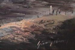 Tuval üzerine yağlıboya resim. Günaydın  imzalı. Çerçevesiz 40x50 cm.