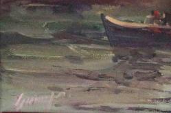 Tuval üzerine yağlıboya resim. Günaydın  imzalı. Çerçevesiz 40x50 cm.