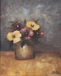 Tuval üzerine yağlıboya resim. Sanatçı imzalı. Çerçevesiz 40x30 cm.