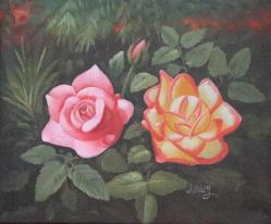 Tuval üzerine yağlıboya resim. J. Biug sanatçı imzalı. Çerçevesiz 40x50 cm.
