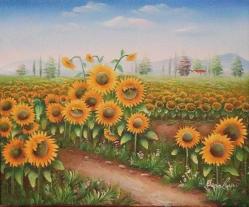 Tuval üzerine yağlıboya resim. C. Benolt sanatçı imzalı. Çerçevesiz 40x50 cm.